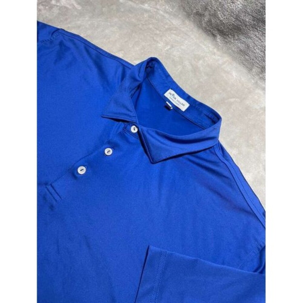 Peter Millar Polo Shirt Men XXL Blue Summer Comfort Golf Short Sleeve Performanc